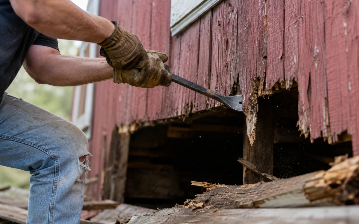 Barn demolition contractor